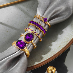 Anneliese ametystový prsten