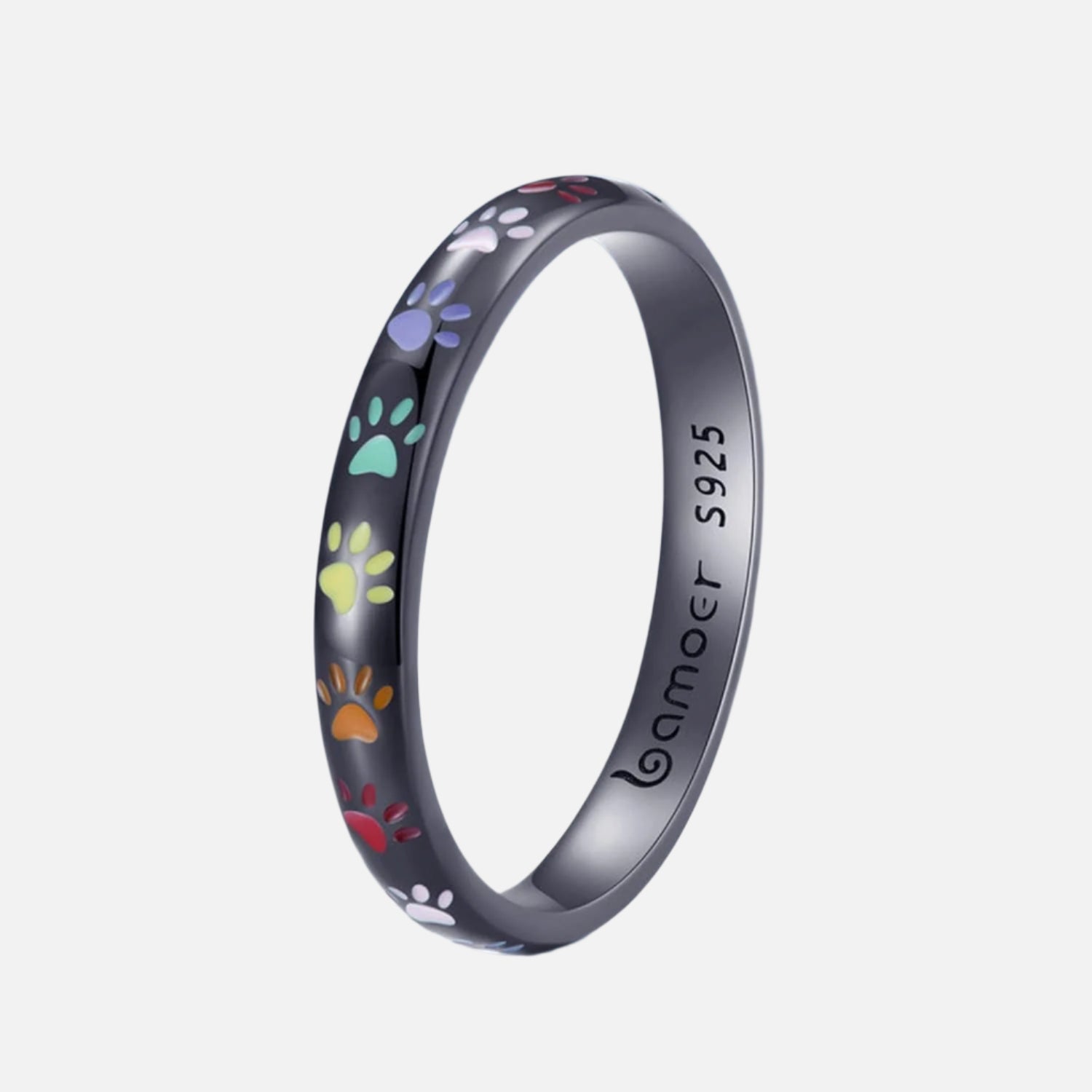 Prsten ze stříbra ryzosti 925 s motivem tlapky