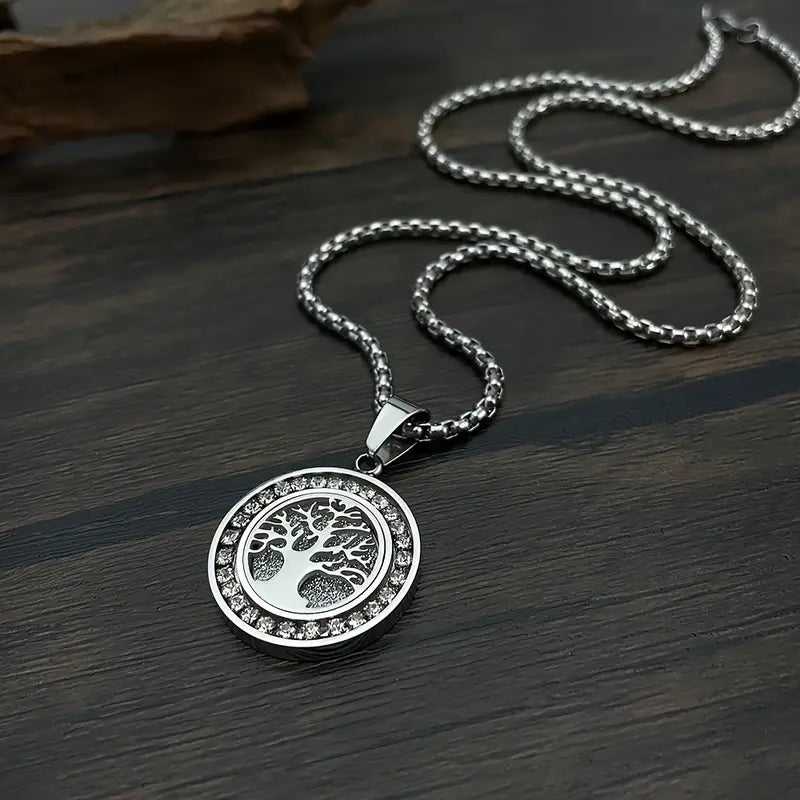 Náhrdelník Strom života v luxusním zlatém odstínu s kubickými zirkony