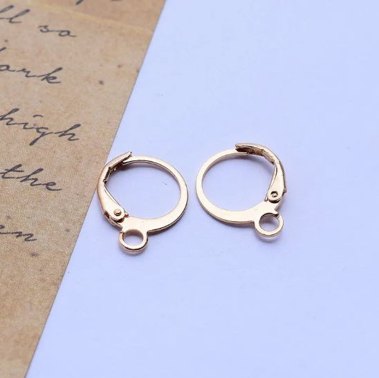 Háčky na náušnice pokovené mědí