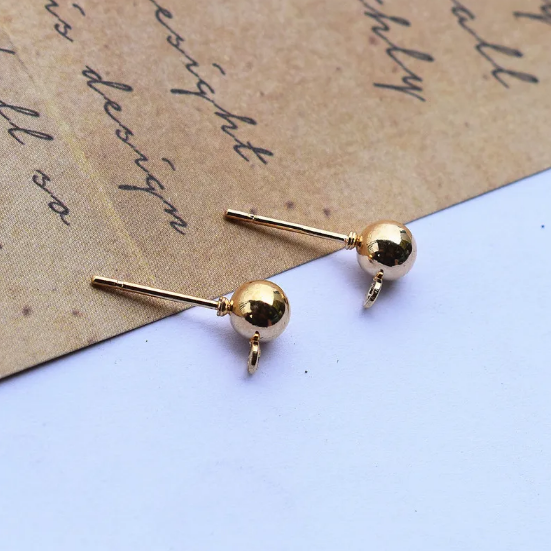 Háčky na náušnice pokovené mědí